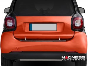 smart 453 Rear Bumper Sill - Dark Chrome